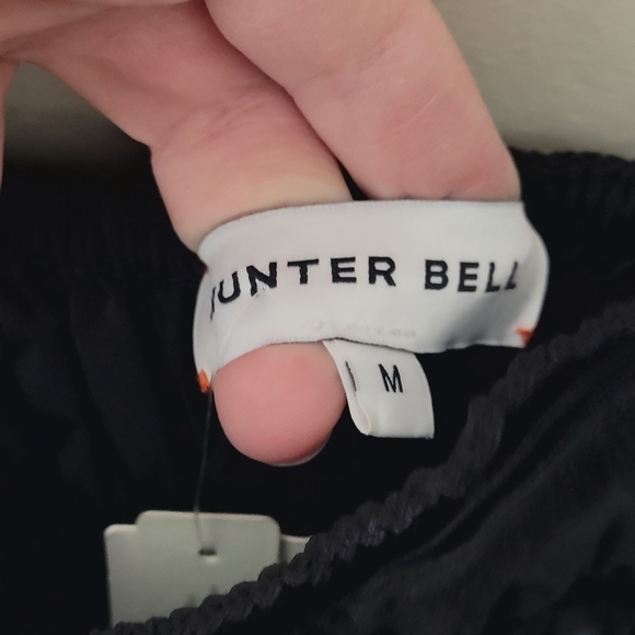 Hunter Bell Elegant Black Tiered Dress - Picture 5 of 6